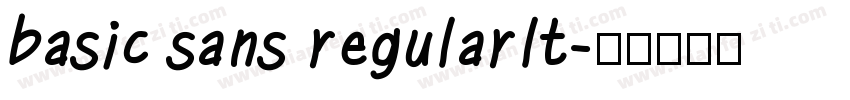 basic sans regularlt字体转换
